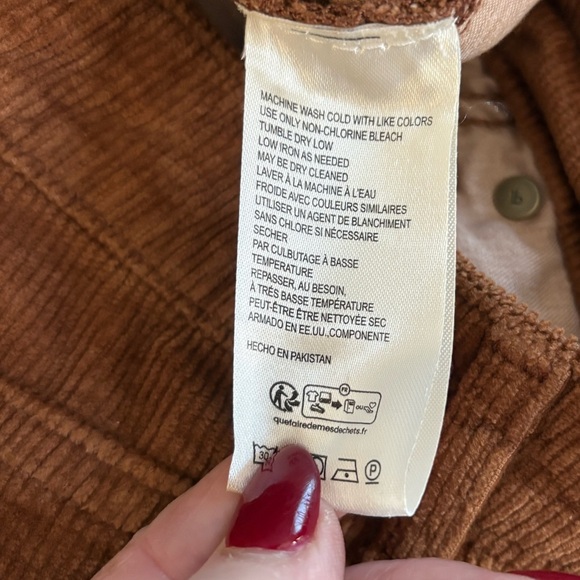 NWT Anthropologie Pilcro The Scotty Cuffed Corduroy Pants Brown Women’s Size 29 - Picture 7 of 8
